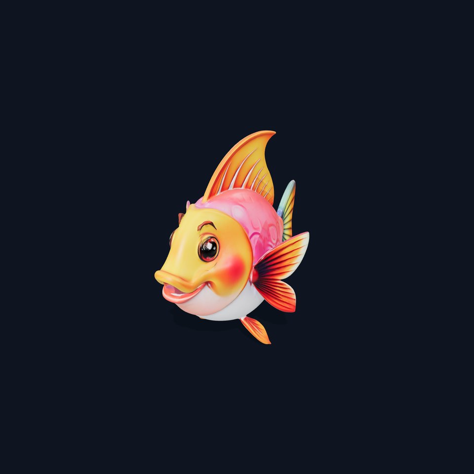 Cartoon Fish Character Model Pack